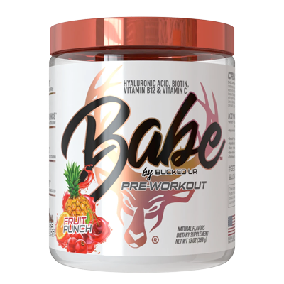 Introducing Babe Pre-workout by Bucked Up – a meticulously crafted supplement designed with women in mind. This powerful formula merges trusted premium ingredients, including enfinity®, Citrulline Malate, Senactiv®, Alphasize®, Astragin®, Beta-Alanine, FiberSmart®, Hyaluronic Acid, Himalayan Rock Salt, and Biotin. Elevate your energy levels and enhance your focus with this dynamic blend, tailored to meet the unique needs of women. 